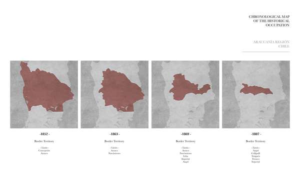 Chronological Map of the Historic Occupation / Image: courtesy of Eduardo Corales