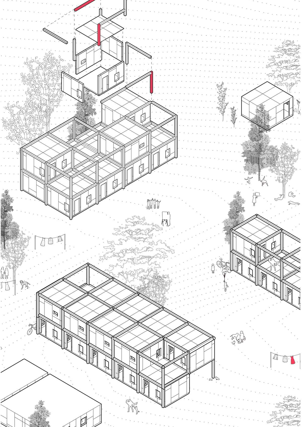 Model of Temporary Housing :: Future Architecture